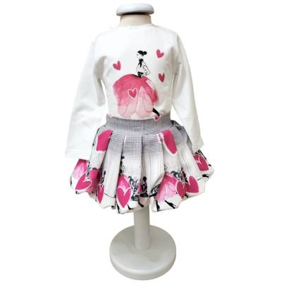 Conjunto de saia e camisola para bebé menina 9 meses FunFun - 