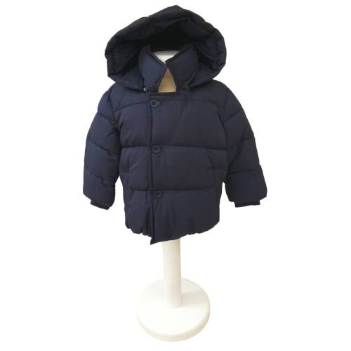 Casaco de inverno azul para bebé Fun&Fun com capuz 9/12 18/24 meses - 