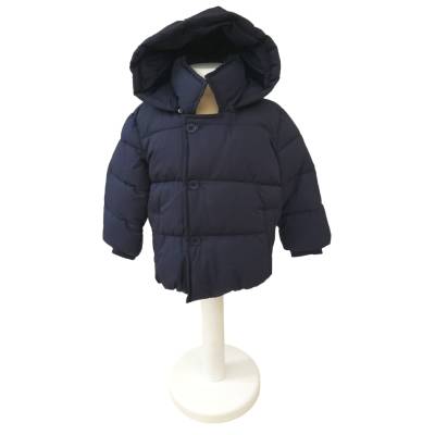 Fun&Fun Baby blaue Winter Daunenjacke mit Kapuze 9/12 18/24 Monate - 