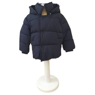 Fun&Fun Baby blaue Winter Daunenjacke mit Kapuze 9/12 18/24 Monate - 