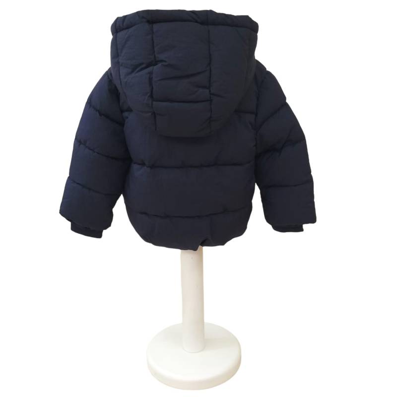 Fun&Fun Baby blaue Winter Daunenjacke mit Kapuze 9/12 18/24 Monate - 