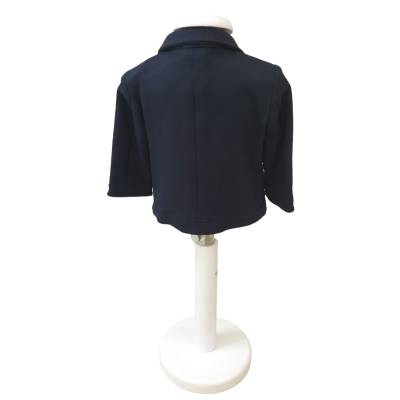 Baby jacket in warm blue cotton Barcellino 9 months - 
