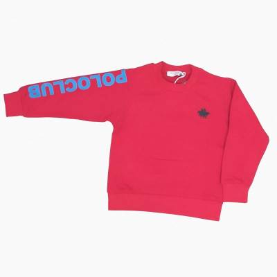Felpa bambino rossa Poloclub London 3/4/5/6/7 anni - 