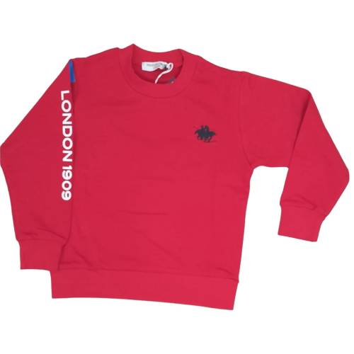 Rotes Sweatshirt für Jungen Poloclub London 3/4/5/6/7 Jahre -  2