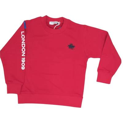Sweat-shirt rouge Poloclub London 3/4/5/6/7 ans, garçon - 