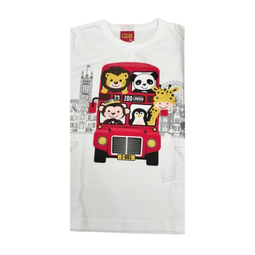 Fato de treino de algodão com calças de lã para rapaz de 2 anos, branco e cinzento -  2