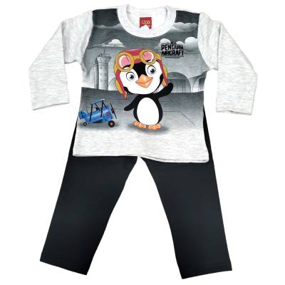 Tuta abbigliamento caldo cotone bambino 2 anni pantaloni e felpa - 