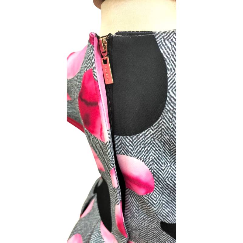 FunFun Vestido de otoño invierno para niña de 3 años con estampado de colores - 