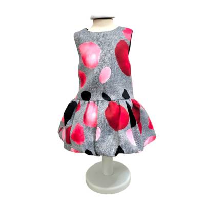 Vestido de menina 2 anos Vestido com padrão colorido FunFun - 