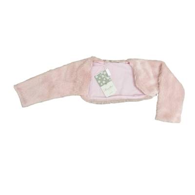 Coprispalle in ecopelliccia rosa Barcellino 12 mesi elegante - 