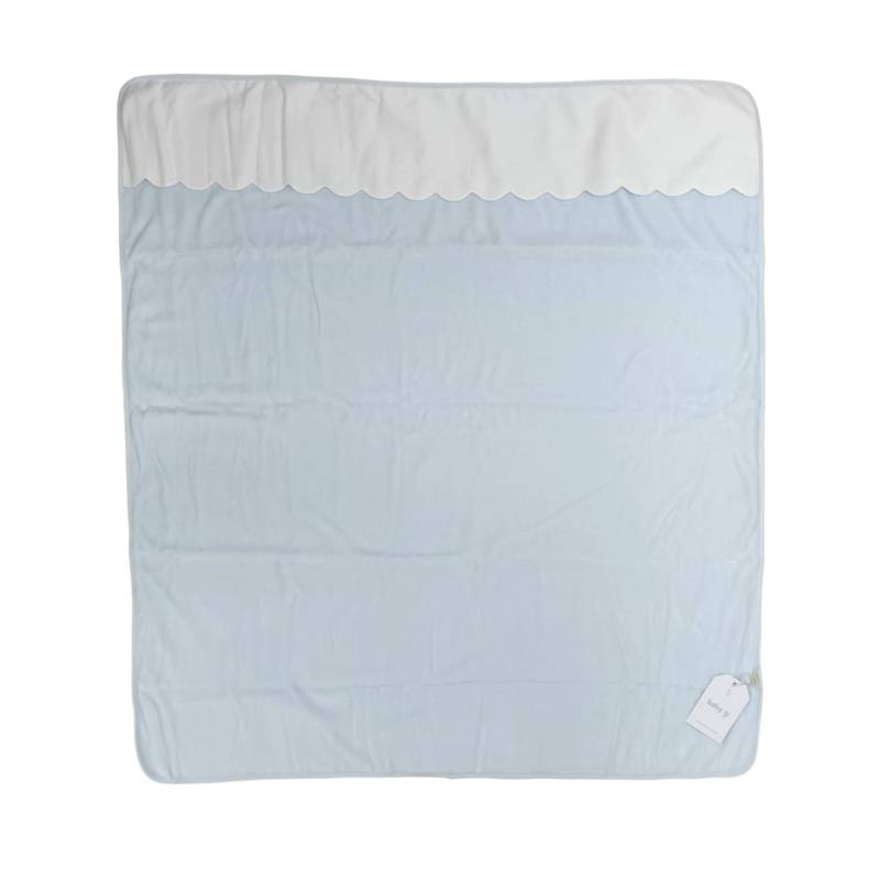 Manta para bebé Babygi de chenilla azul claro de 77*92 cm - 