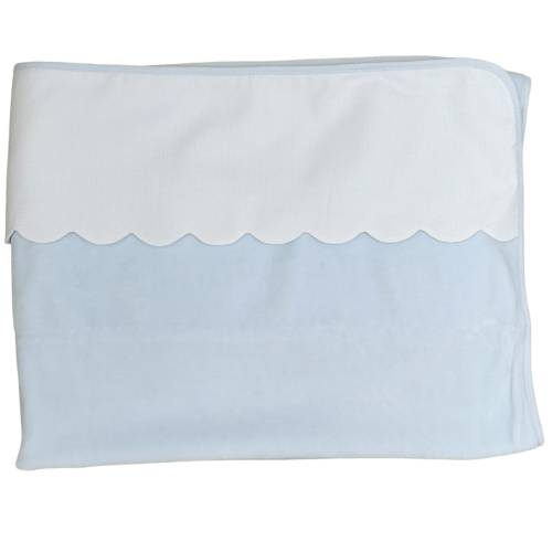 Manta para bebé Babygi em chenille azul claro com 77*92 cm -  2