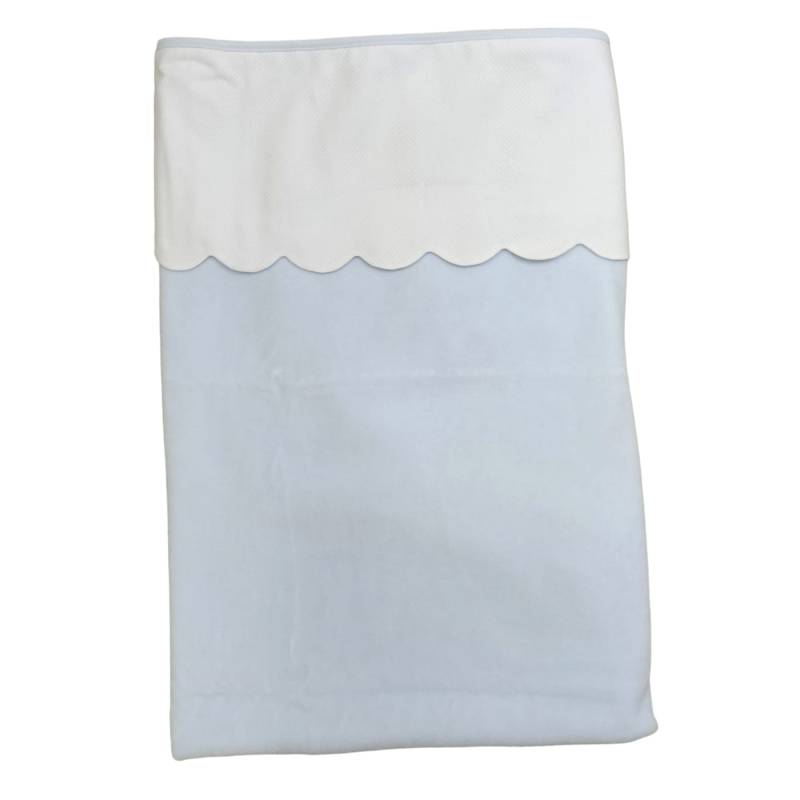 Manta para bebé Babygi em chenille azul claro com 77*92 cm - 