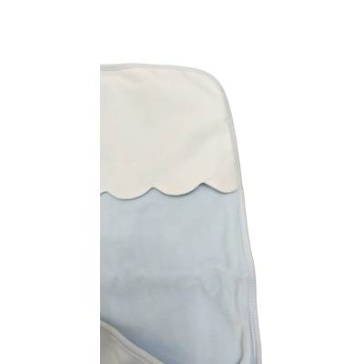 Manta para bebé Babygi de chenilla azul claro de 77*92 cm - 