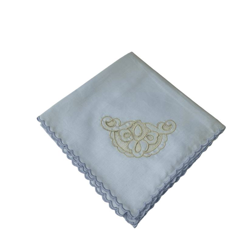 Light blue newborn cotton muslin square - 