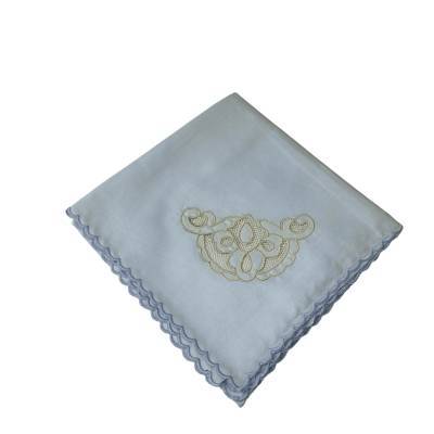 Light blue newborn cotton muslin square - 