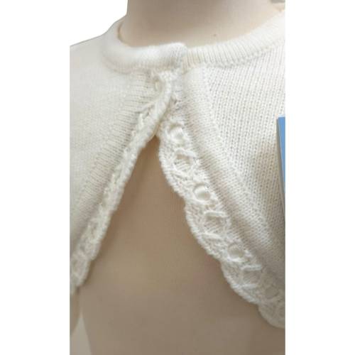 Veste cardigan en laine mélangée crème taille 3/12/18 mois -  2