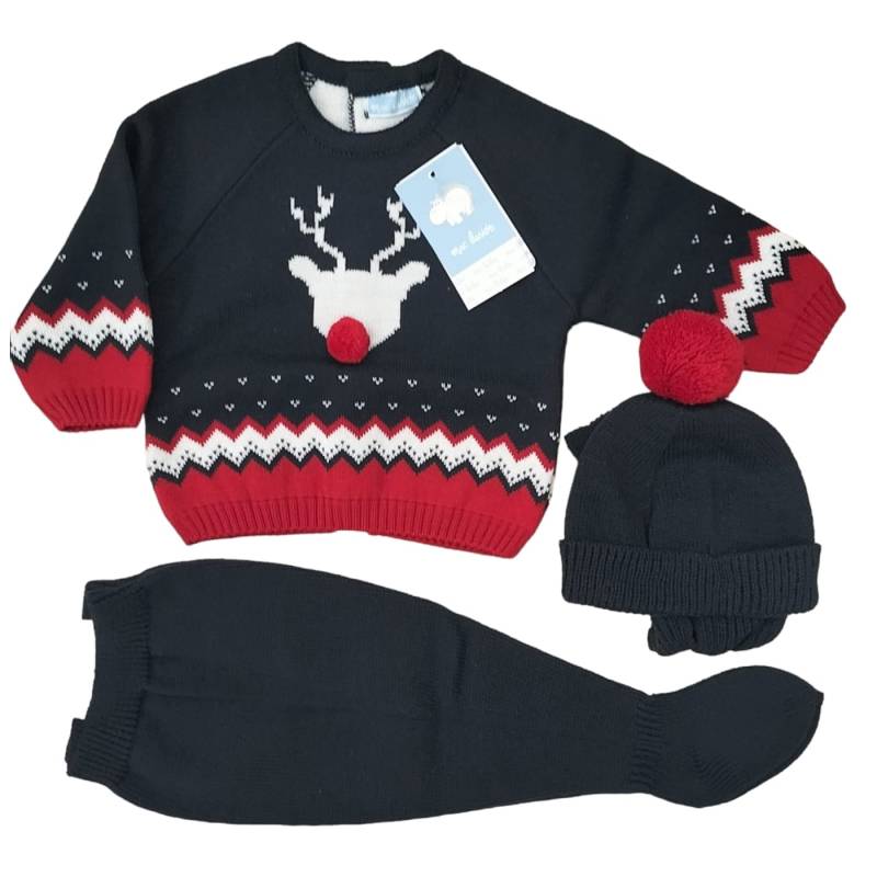 Newborn Baby Wolle-Mischung klinische Abdeckung 1 und 3 Monate Erste Weihnachten - 
