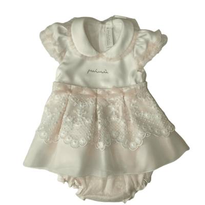 Elegant newborn baby rompers with headband 3 months Minù - 