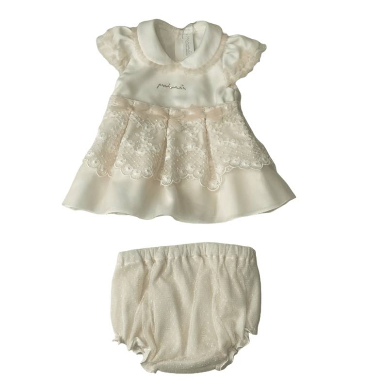 Macacão elegante para bebé recém-nascido com bandolete 3 meses Minù - 