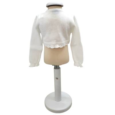 Coprispalle scaldacuore in misto lana bianco bambina 18 mesi - 