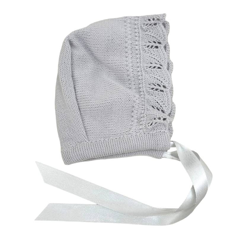 Cobertor para recién nacido en mezcla de lana gris perla 3 meses - 