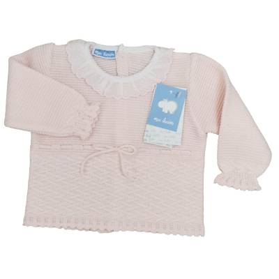 Couvre-chapeau en laine mélangée rose taille 1 mois - 