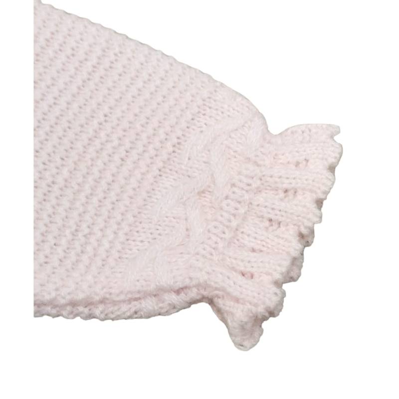 Couvre-chapeau en laine mélangée rose taille 1 mois - 