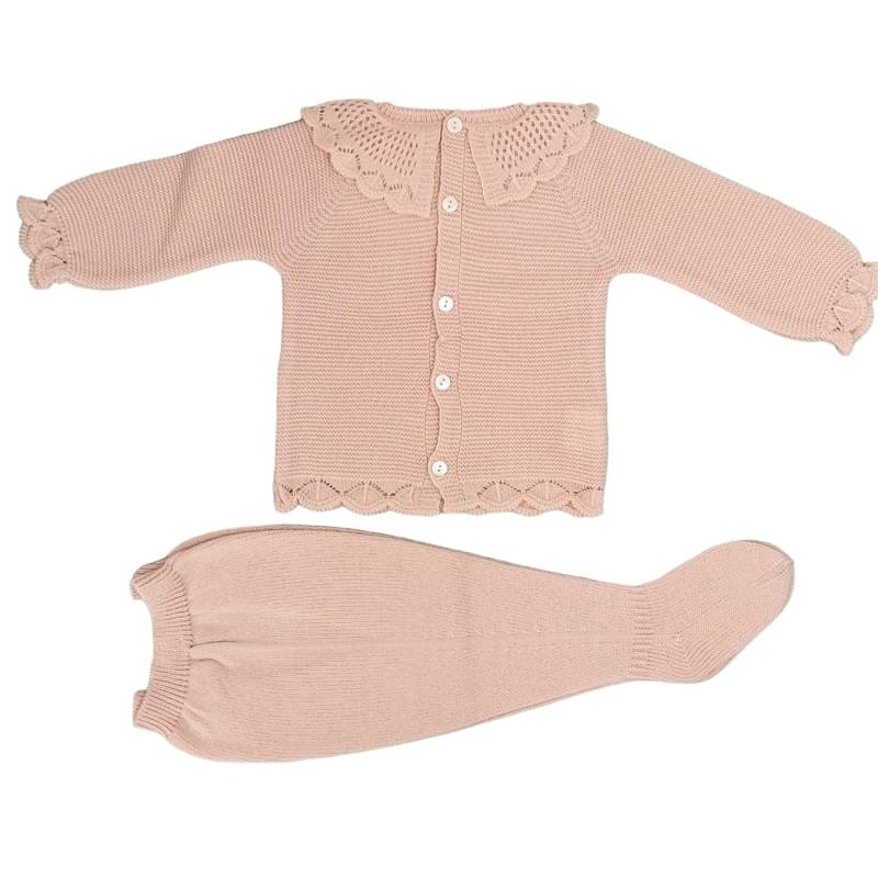 Cobertor para recién nacido con gorro de mezcla de lana talla 3 meses - 