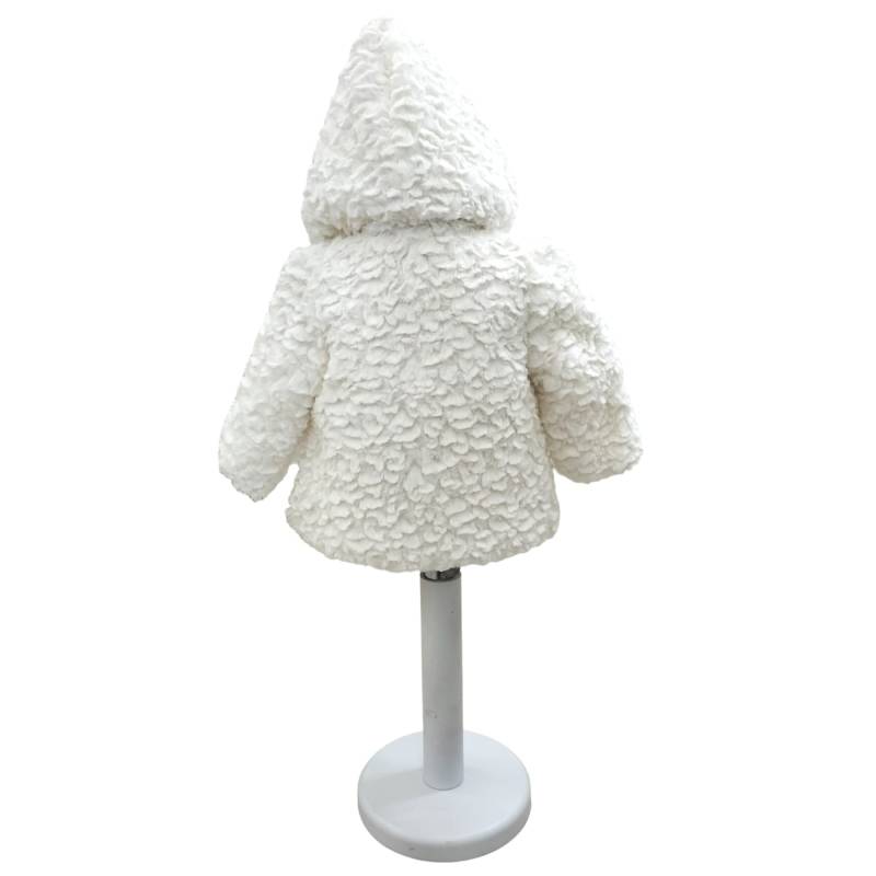 Pelliccetta bambina Barcellino misura 6 mesi color panna - 