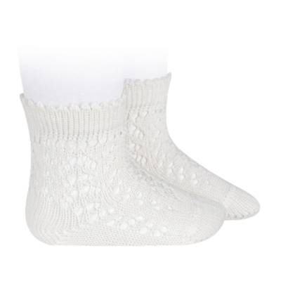 Calze Condor corte traforate color bianco latte - 