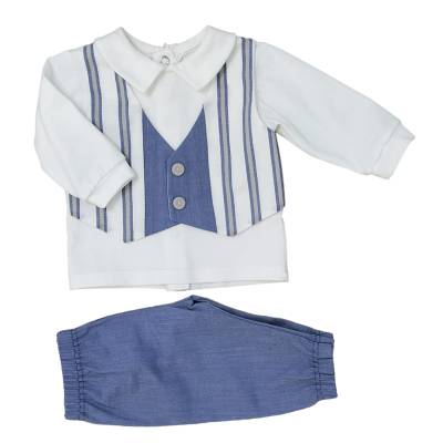 Coprifasce clinico neonato manica lunga in cotone - 