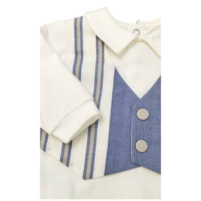 Coprifasce clinico neonato manica lunga in cotone - 