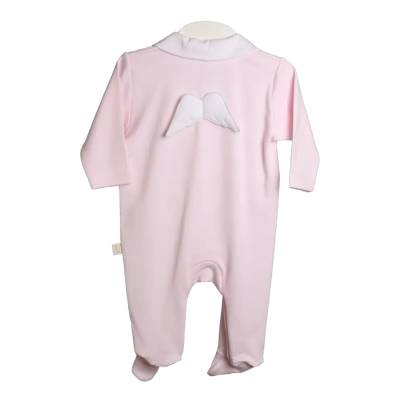 Tutina in cotone rosa neonata collezion Angel di baby gi misura 1 mese - 
