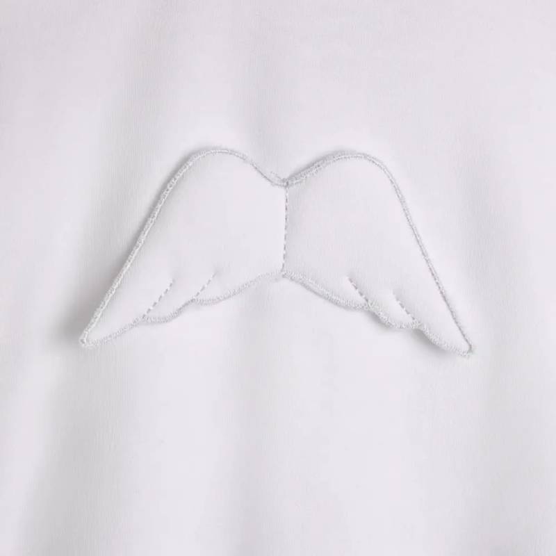 Tutina nascita in cotone bianca unisex Baby gi collezione Angel 1 mese - 