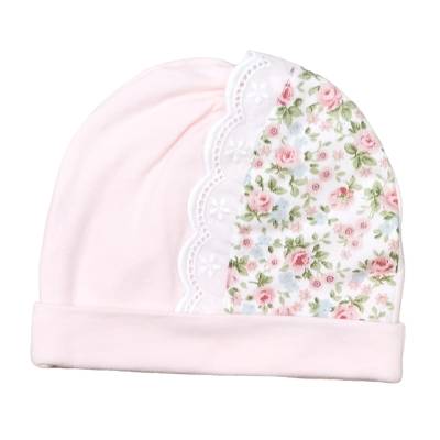 Coordinato nascita neonata Teto&tatta rosa e fantasia fiori cotone - 
