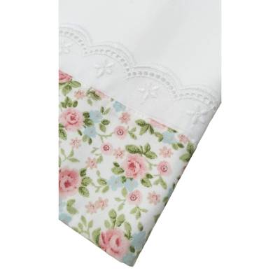 Coordinato nascita neonata Teto&tatta rosa e fantasia fiori cotone - 