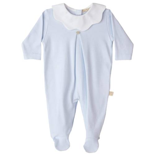 Tutina nascita in cotone celeste Baby gi 1 e 3 mesi - 