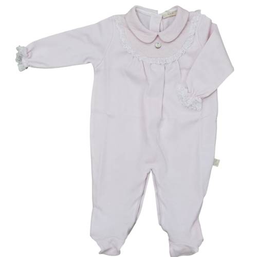 Tutina neonata in cotone rosa 3 mesi Baby gi - 