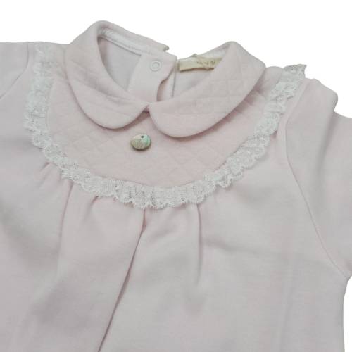 Tutina neonata in cotone rosa 3 mesi Baby gi -  2