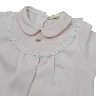 Tutina neonata in cotone rosa 3 mesi Baby gi - 
