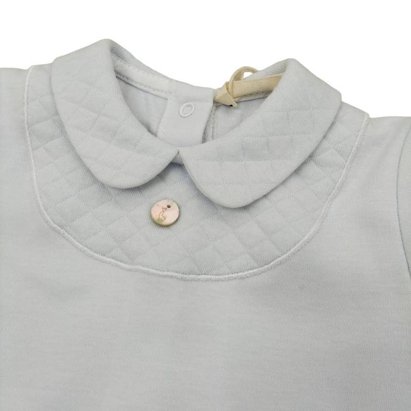 Tutina neonato Baby gi in cotone celeste - 