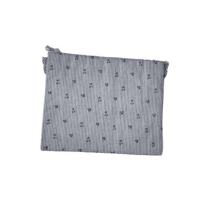 Busta cambio neonata in cotone Ninnaoh bianca e blu - 