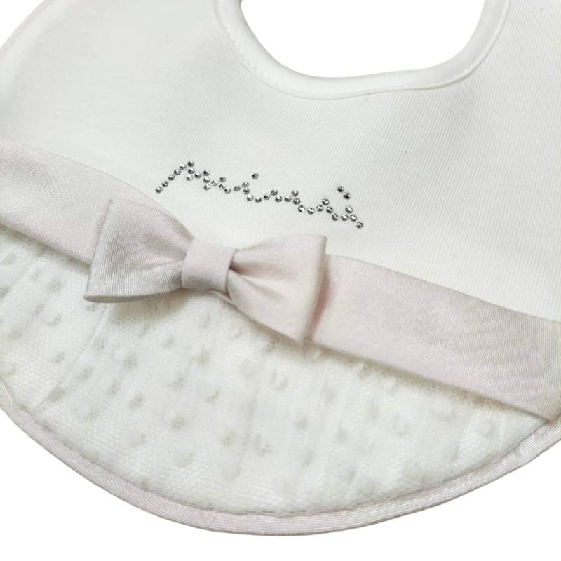 Cotton matching Minù in milk white and pink - 