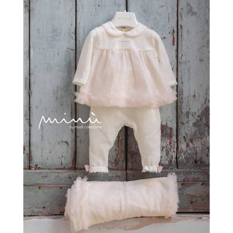 Conjunto de algodón para recién nacido Minu' - 