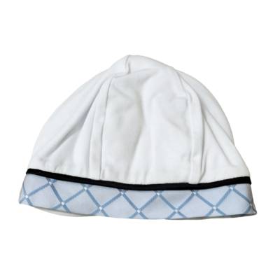 Coordinato nascita maschietto bianco celeste e azzurro in cotone coprifasce misura 1 mese Minù bianco blu e celeste - 