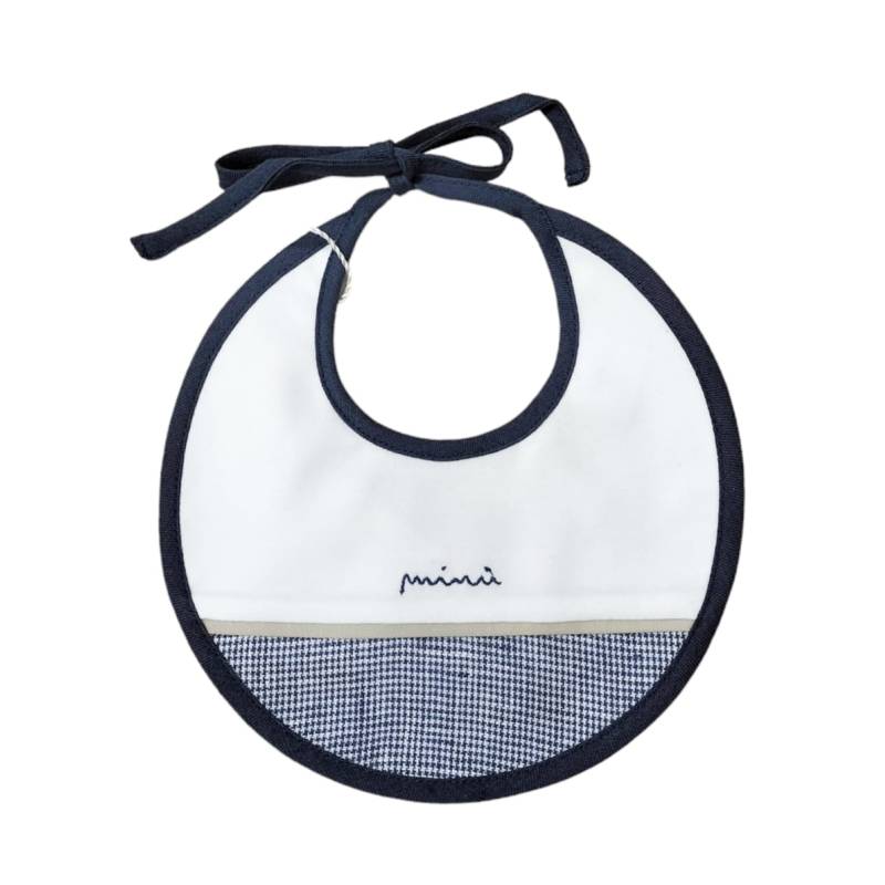 Conjunto algodón recién nacido 1 mes Minù blanco azul paloma gris - 