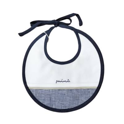 Conjunto algodón recién nacido 1 mes Minù blanco azul paloma gris - 