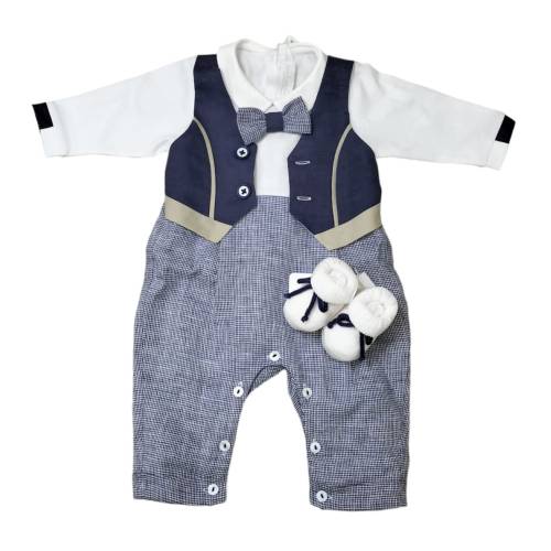 Babyschlafanzug aus Baumwolle Ninnaoh 1 Monat - 