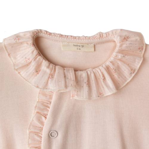 Tutina neonata rosa Babi gi in cotone 1 mese -  2